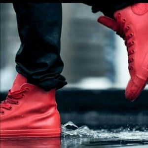 Converse Chuck Taylor Red Rubber Shoe Boot